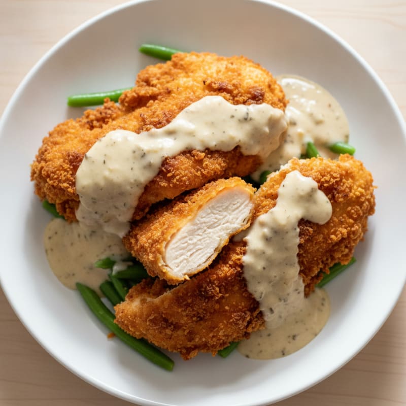 Buttermilk Fried Chicken with Creamy Gravy