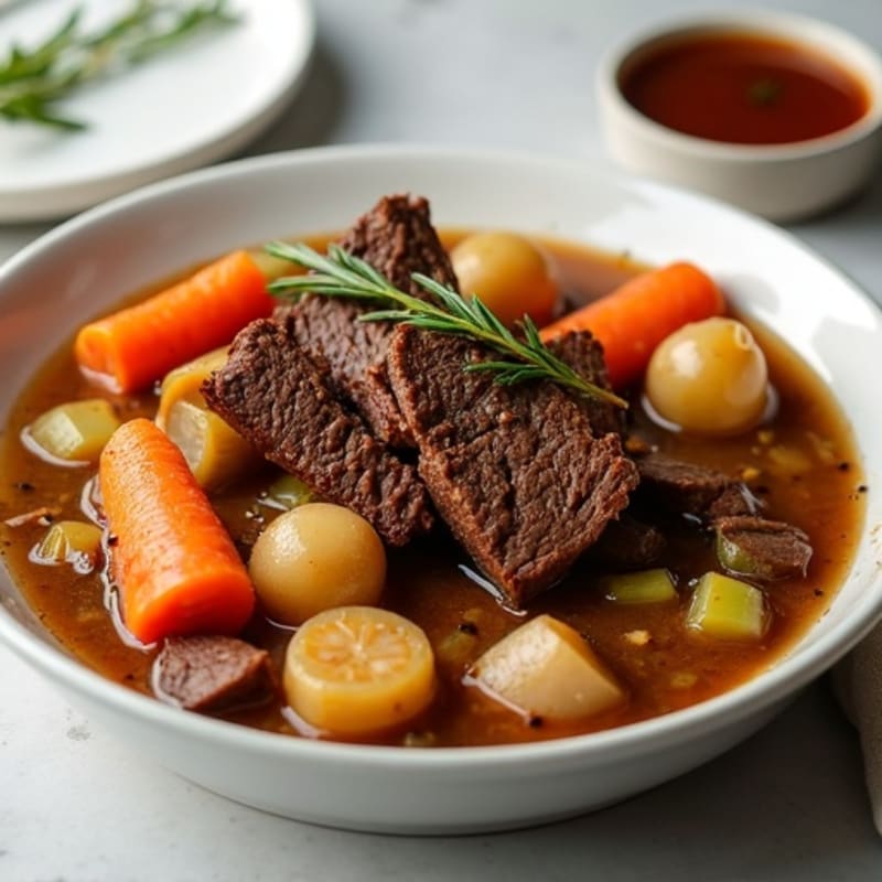 Slow-Cooked Beef Pot Roast with Hearty Root Vegetables