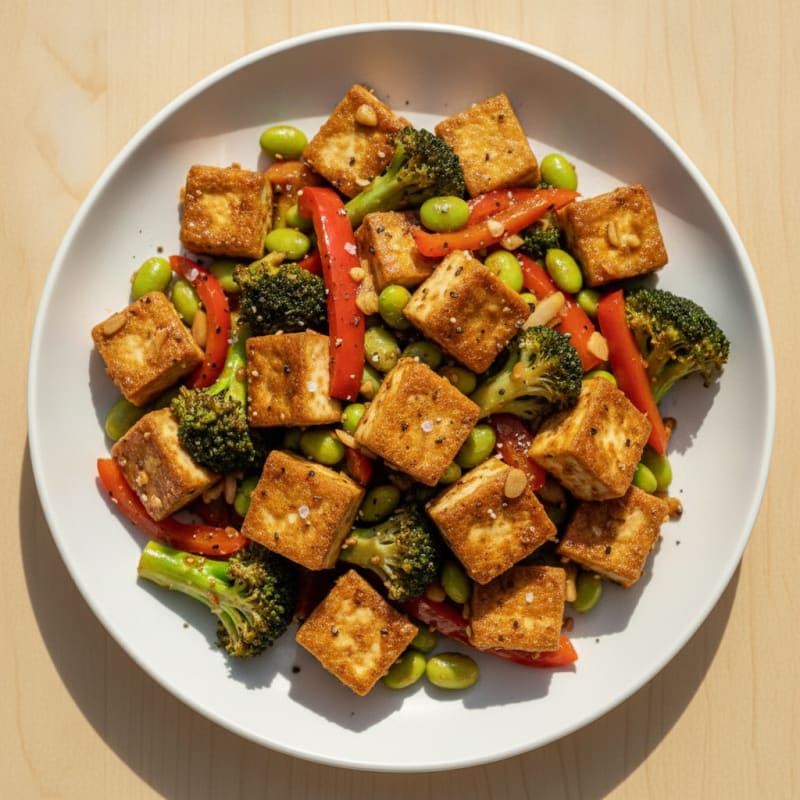 Sesame Tofu Stir-Fry