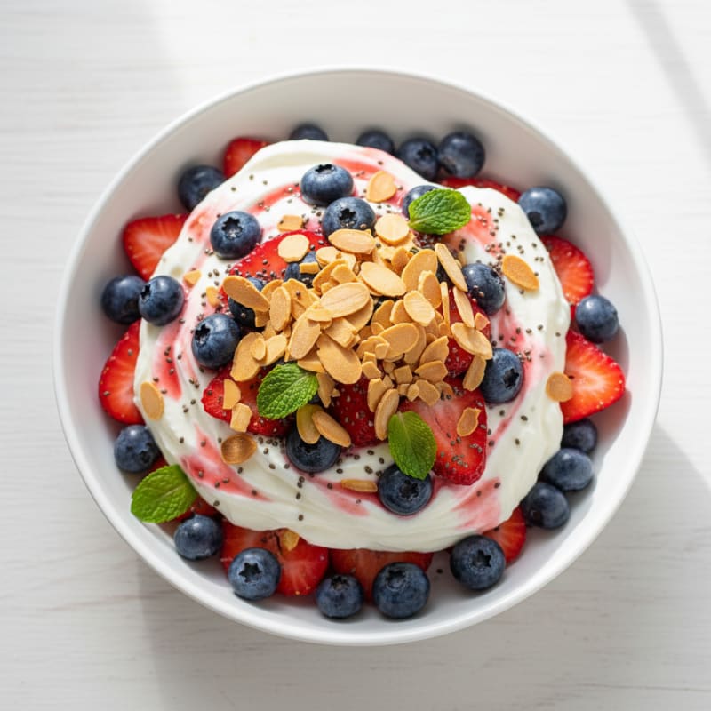 Creamy Greek Yogurt Protein Parfait with Berries