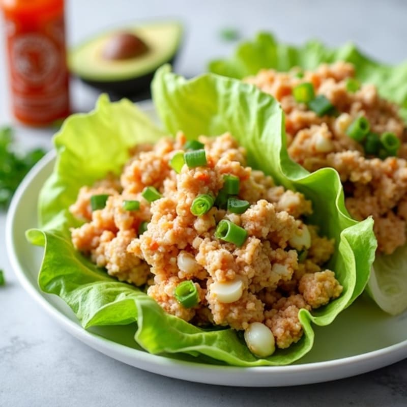 Spicy Tuna Lettuce Wraps