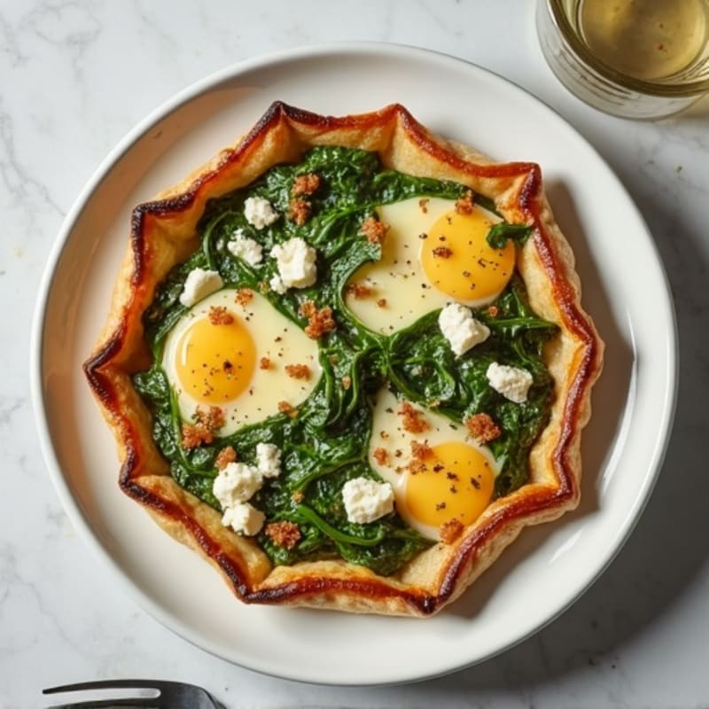 Crispy Spinach Feta Phyllo Pie