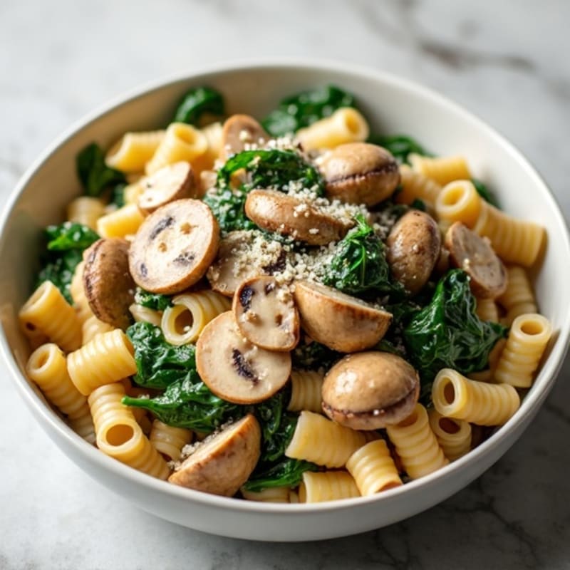 Creamy Truffle Mushroom Whole Wheat Pasta