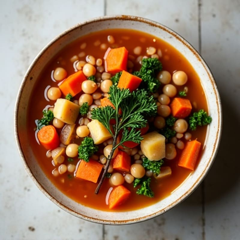 Hearty Root Vegetable and Lentil Stew