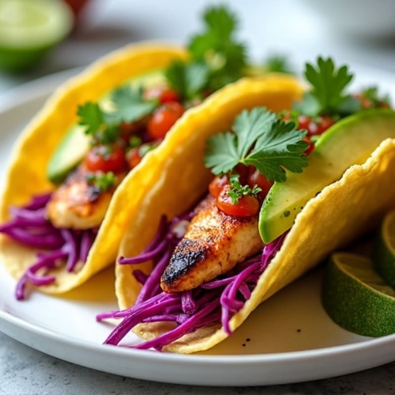 Cilantro-Lime Grilled Chicken Street Tacos