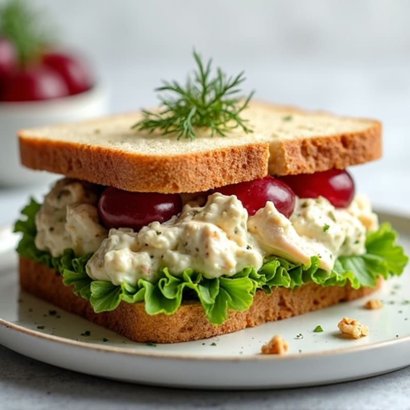 Creamy Herb Chicken Salad Sandwich