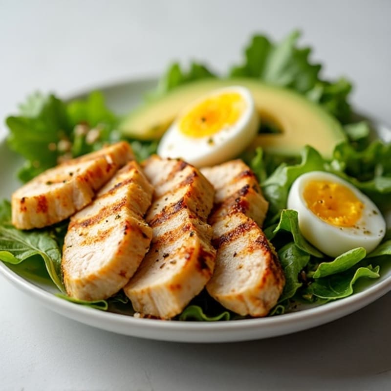 Grilled Chicken Salad with Mixed Greens and Lemon Vinaigrette
