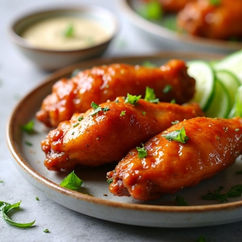 Crispy Baked Sweet and Sticky Honey Chicken Wings