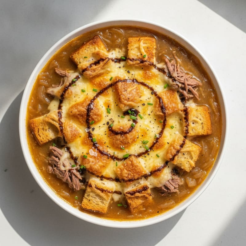 Caramelized Onion and Gruyere Soup