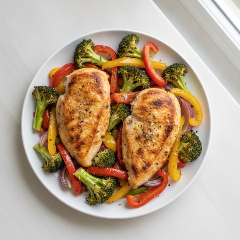 Sheet Pan Lemon Herb Chicken and Veggies