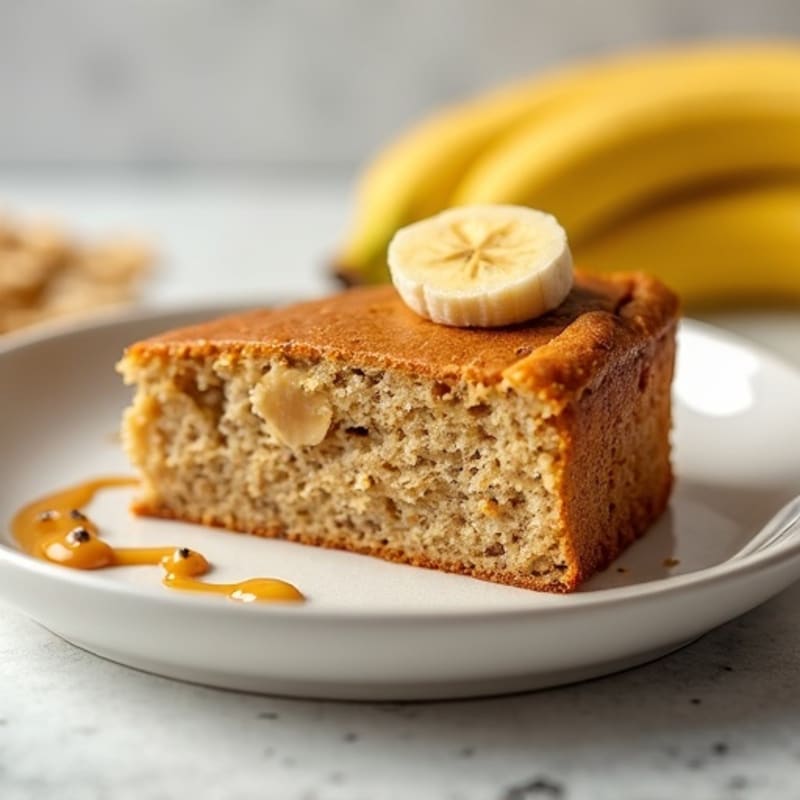 Lightened-Up Almond Butter Banana Cake