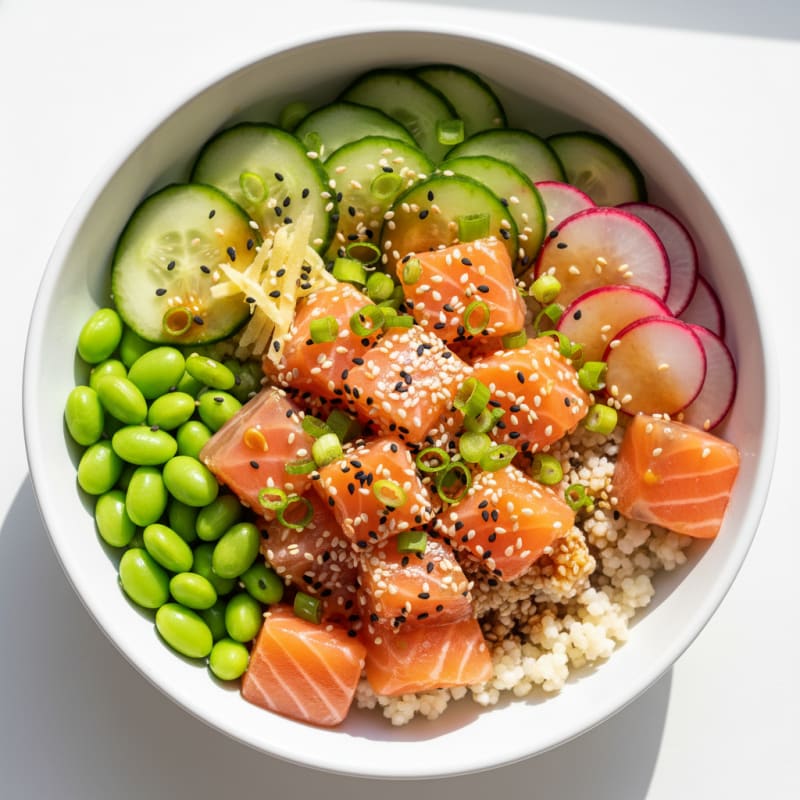 Salmon Poke Bowl with Citrus Ponzu