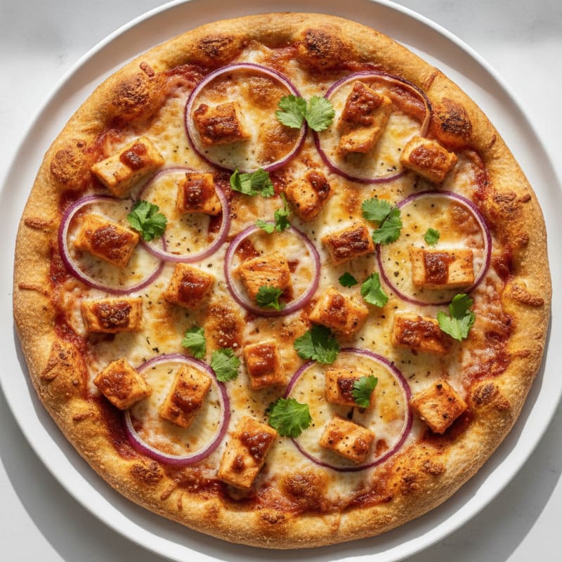 High-Protein BBQ Chicken Pizza