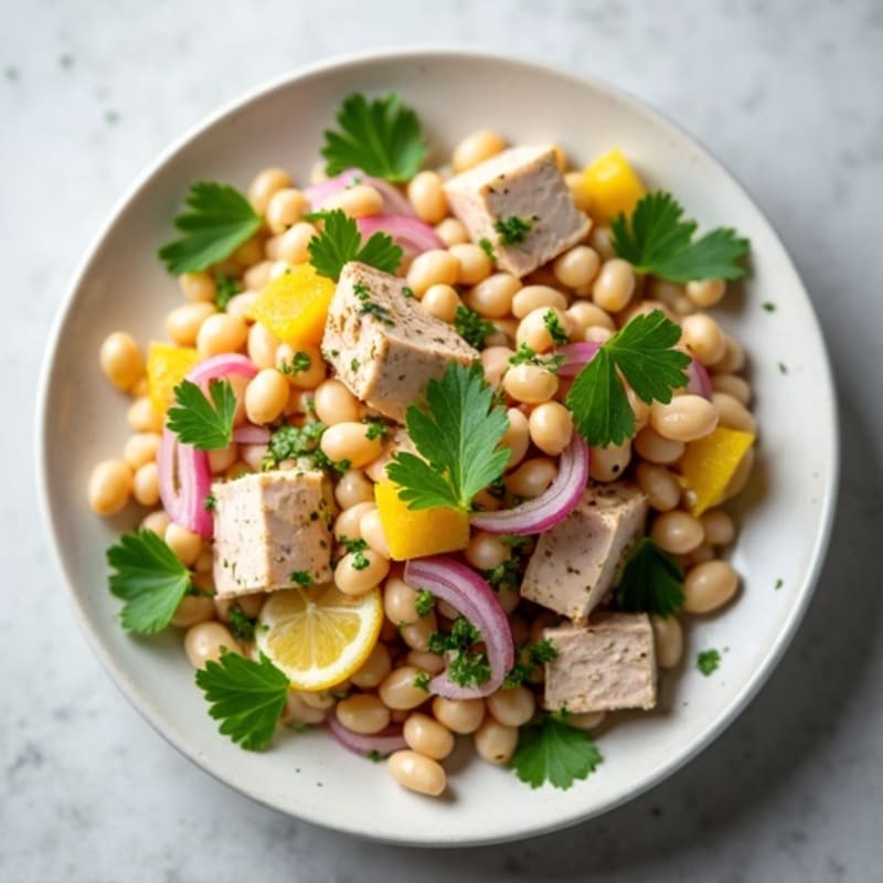 Lemon Herb Tuna and White Bean Salad