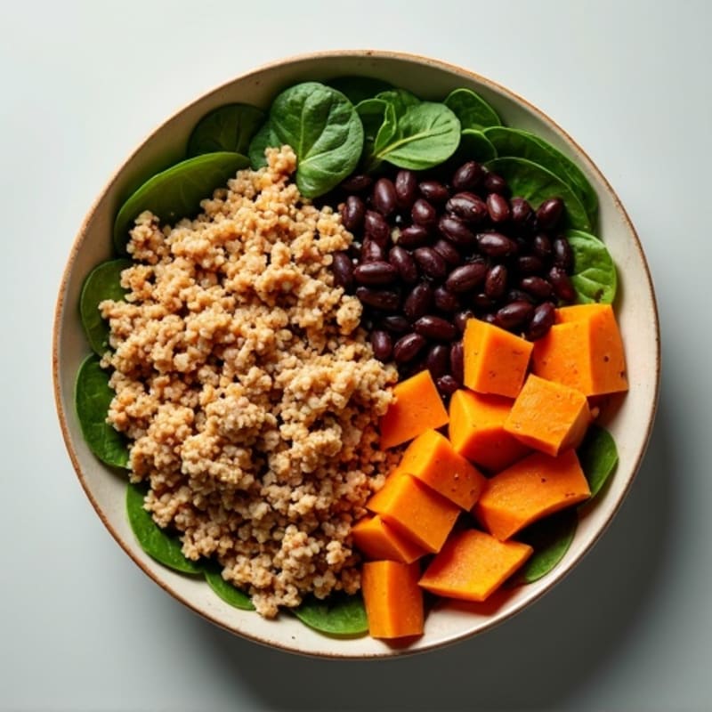 Savory Ground Turkey and Roasted Sweet Potato Bowls