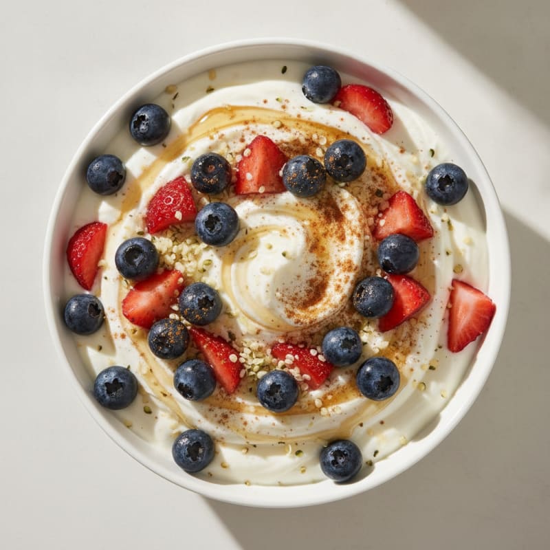High-Protein Greek Yogurt Berry Bowl