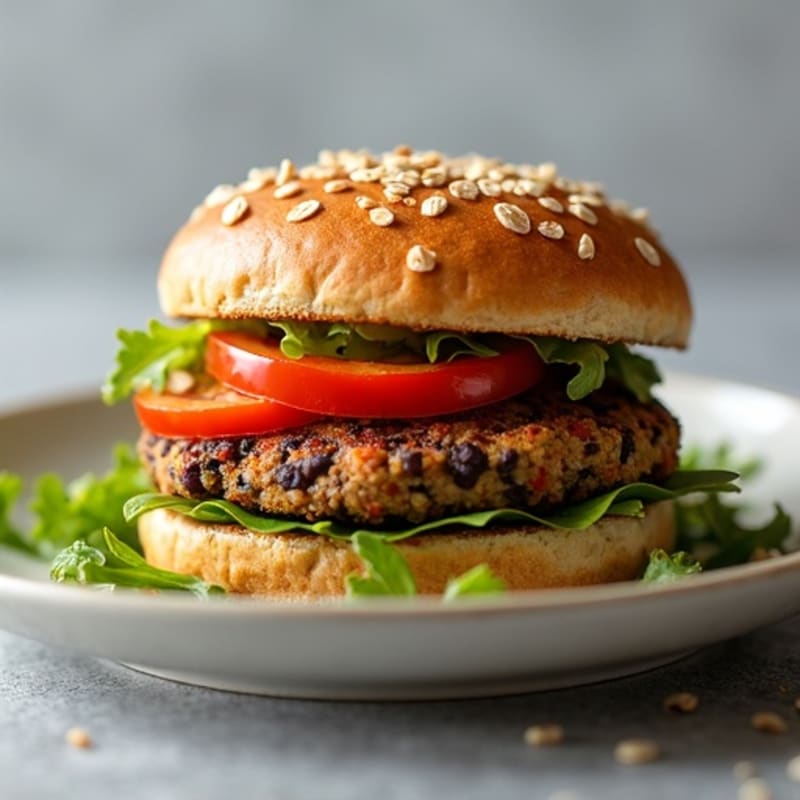 Smoky Black Bean Quinoa Burgers