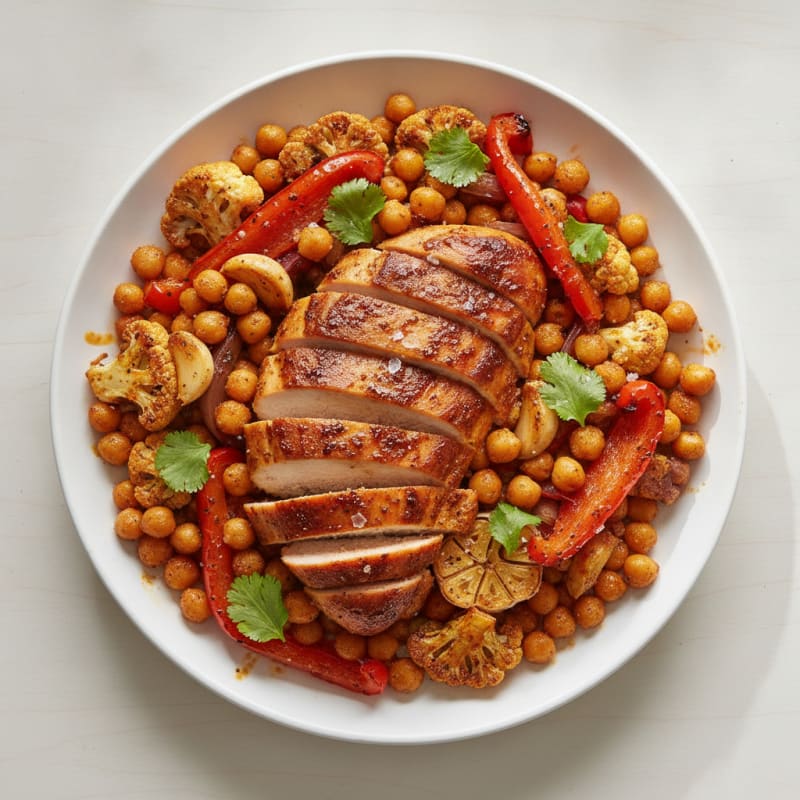 Harissa Chicken with Roasted Vegetables