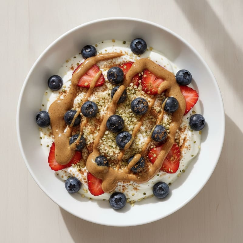 High-Protein Berry and Nut Greek Yogurt Bowl