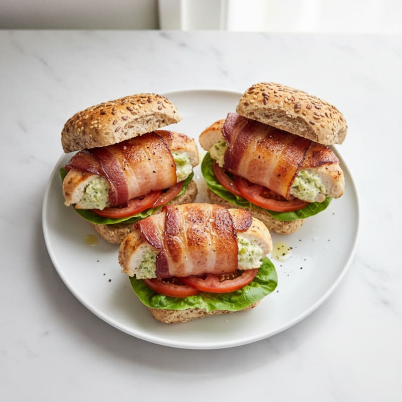Bacon-Wrapped Jalapeño Chicken Sliders