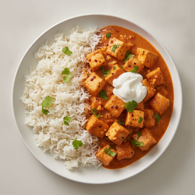 Indian Butter Chicken with Basmati Rice