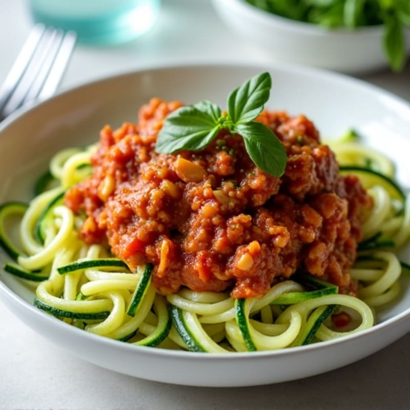 Protein-Packed Turkey Bolognese with Zucchini Noodles