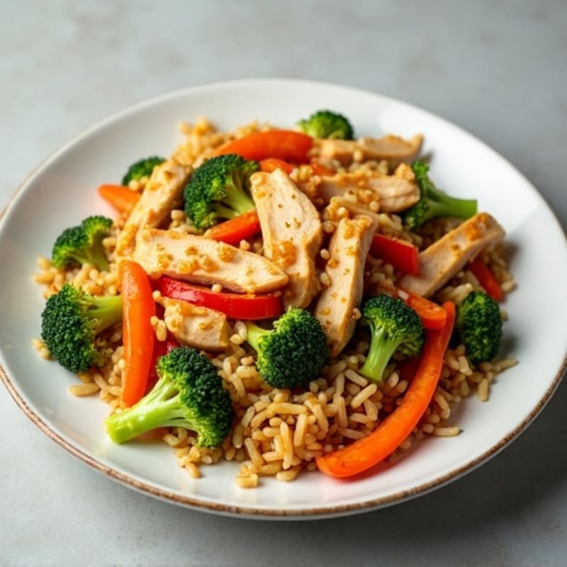 Cauliflower Rice Chicken Stir-Fry