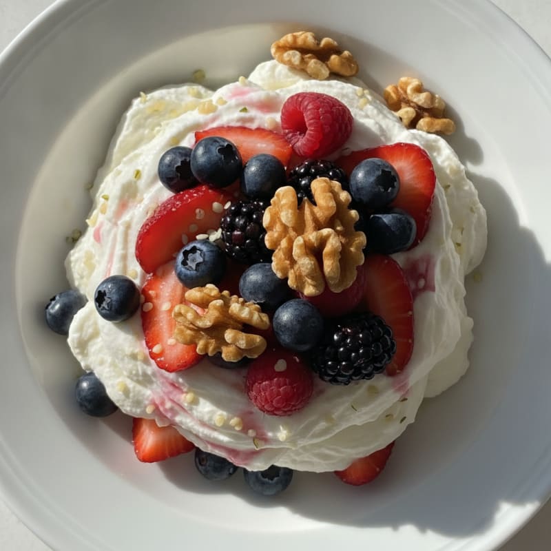 Silky Protein Greek Yogurt with Mixed Berries