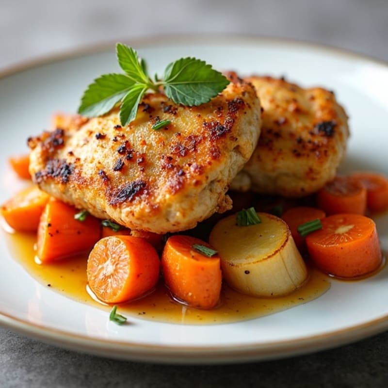 Crispy Herb-Roasted Chicken Thighs with Root Vegetables