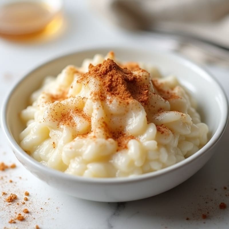 Protein Rice Pudding with Whey and Cinnamon