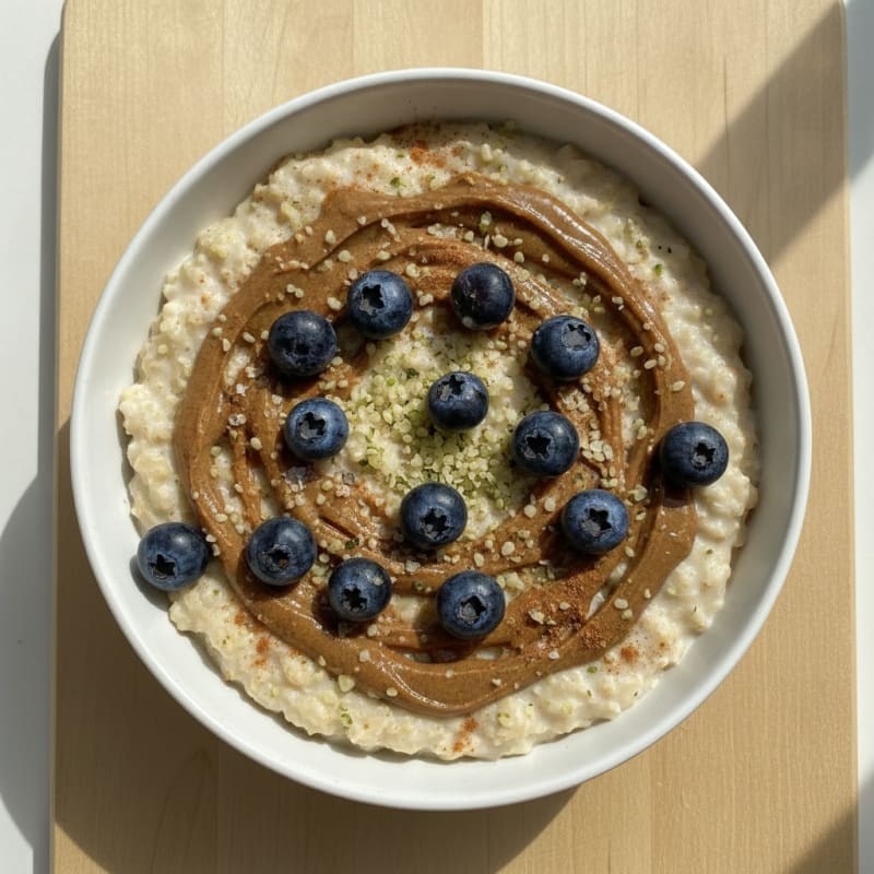 High-Protein Vanilla Almond Oat Bowl