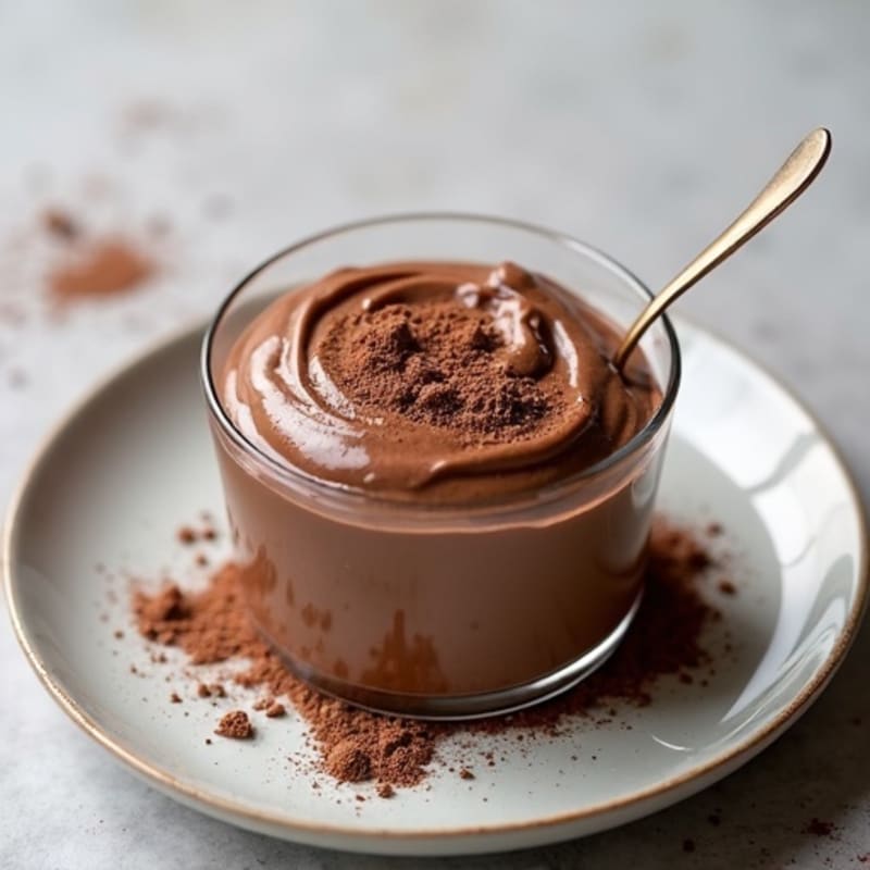 Silky Chocolate Protein Pudding with Greek Yogurt