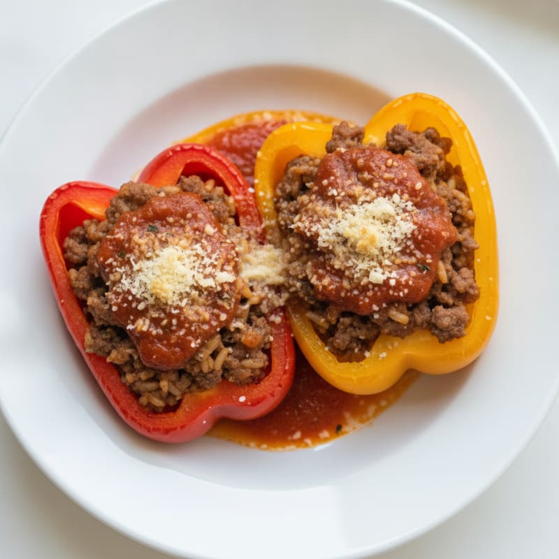 Ground Beef Stuffed Bell Peppers
