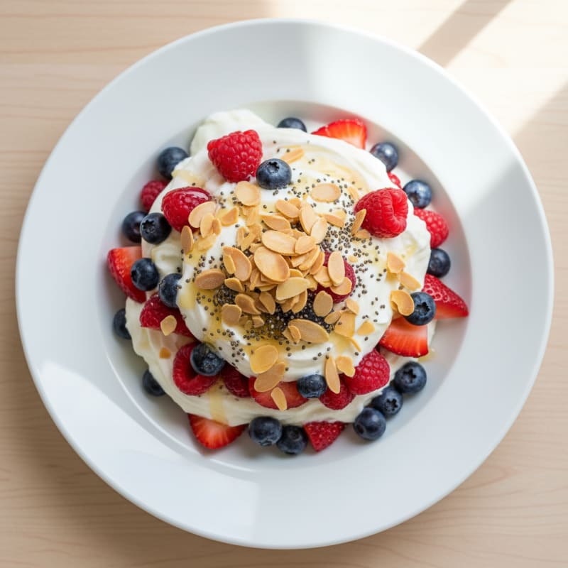 Creamy Greek Yogurt Protein Parfait with Mixed Berries