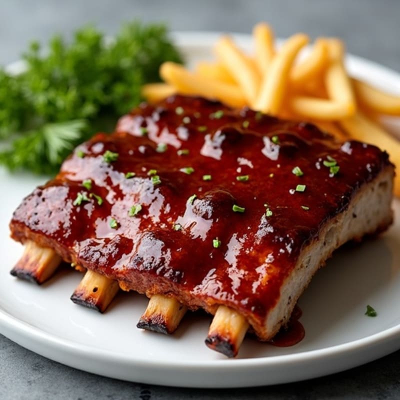 Slow-Smoked Tender Pork Ribs with Sugar-Free BBQ Glaze