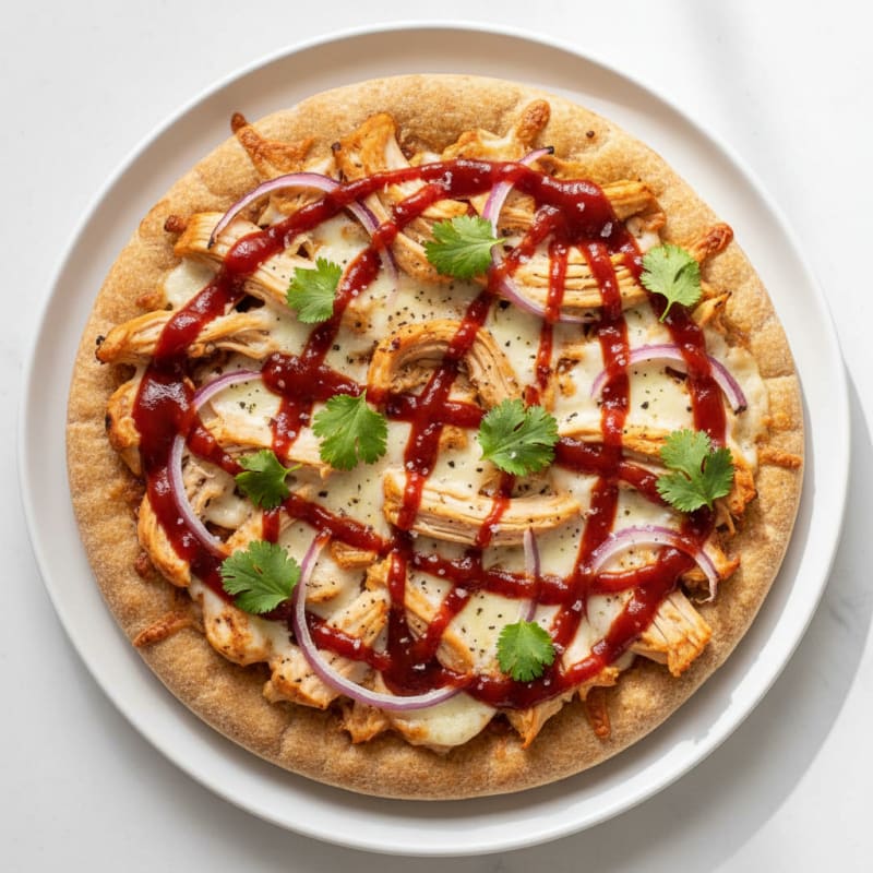 High-Protein BBQ Chicken Pizza