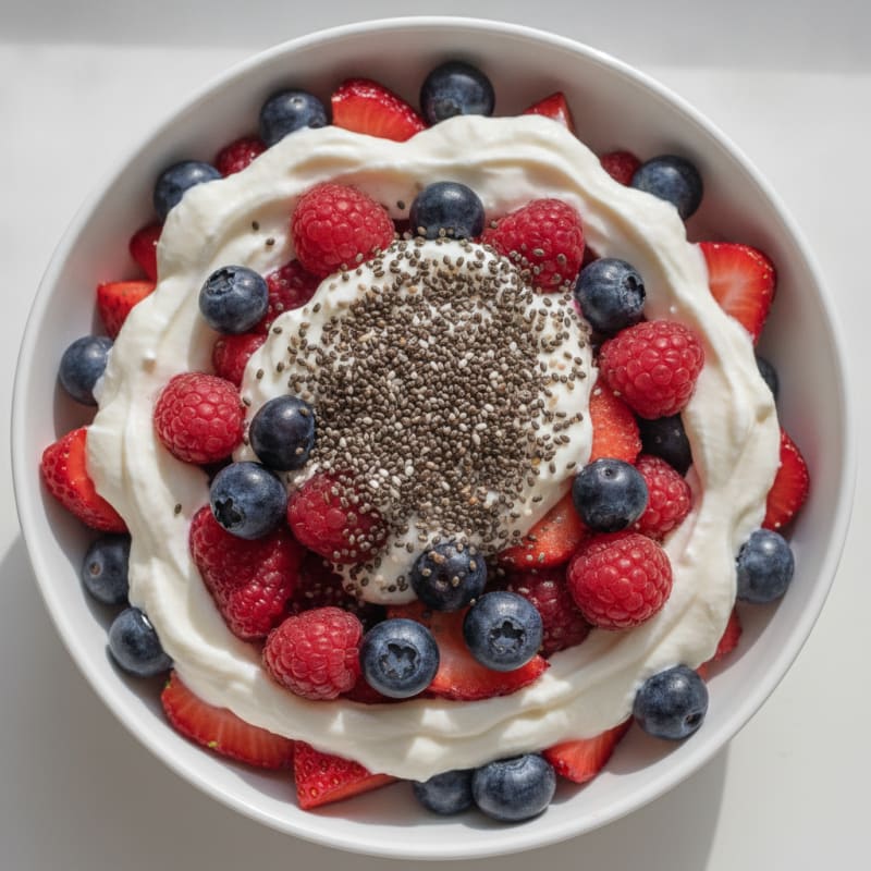Creamy Greek Yogurt and Mixed Berry Protein Parfait