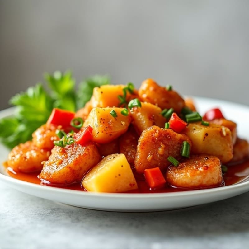 Crispy Baked Sweet and Sour Chicken