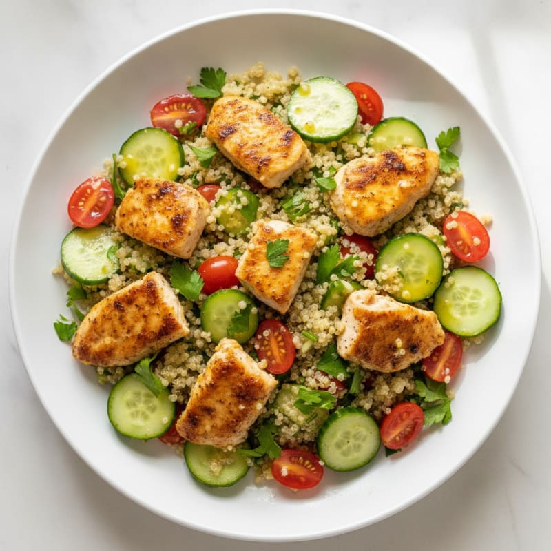 Lemon Herb Chicken and Quinoa Salad
