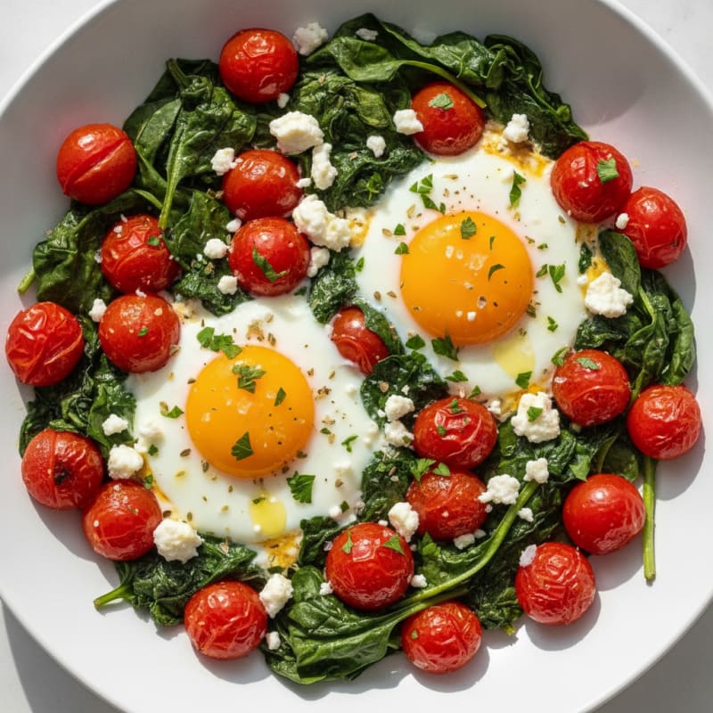 Baked Eggs with Roasted Tomatoes