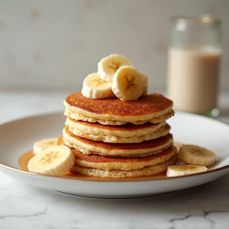Protein-Packed Caramelized Banana Oat Pancakes