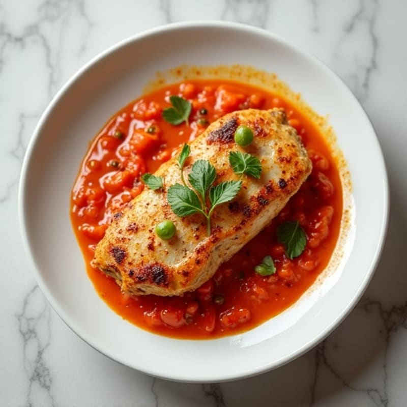 Pan-Seared Chicken in Creamy Spiced Tomato Sauce
