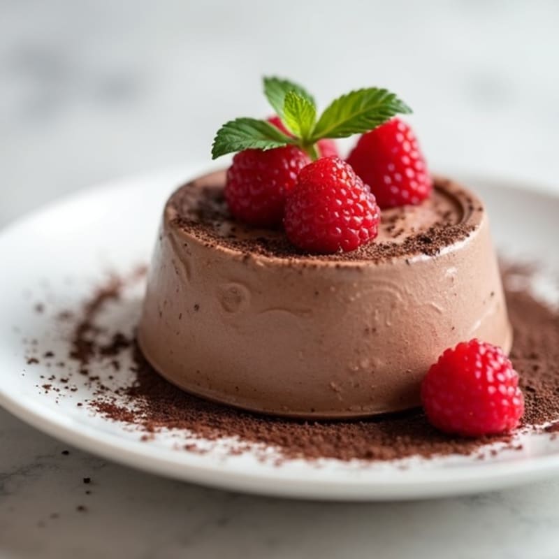 Creamy Dark Chocolate Greek Yogurt Mousse