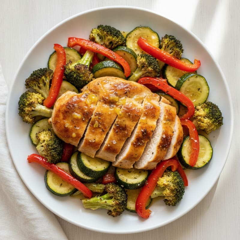 Sheet Pan Lemon Herb Chicken and Veggies