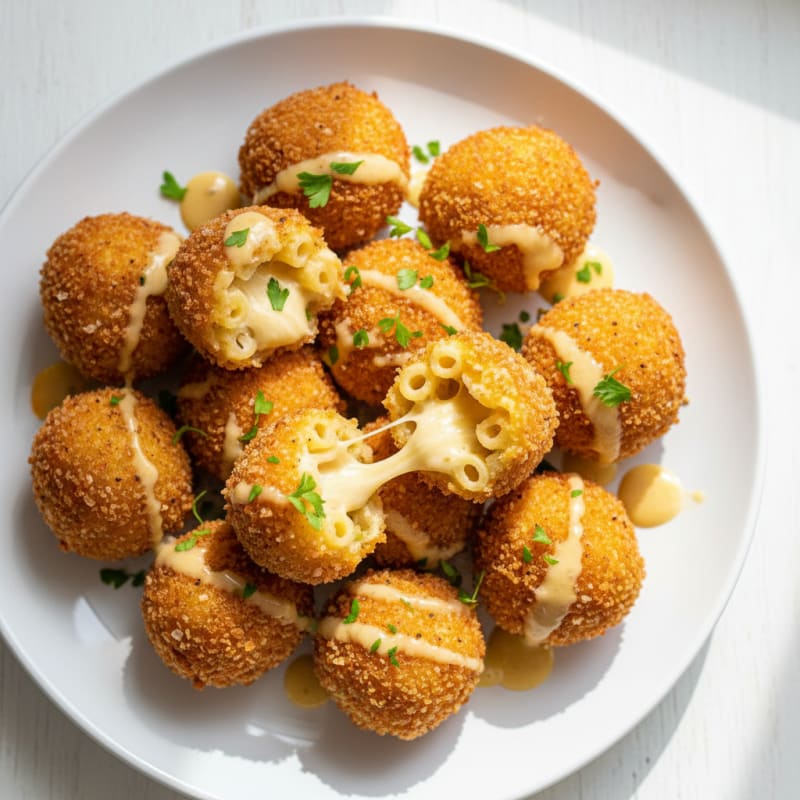 Golden Macaroni and Cheese Bites
