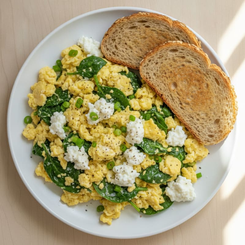 Savory Cottage Cheese Egg Scramble