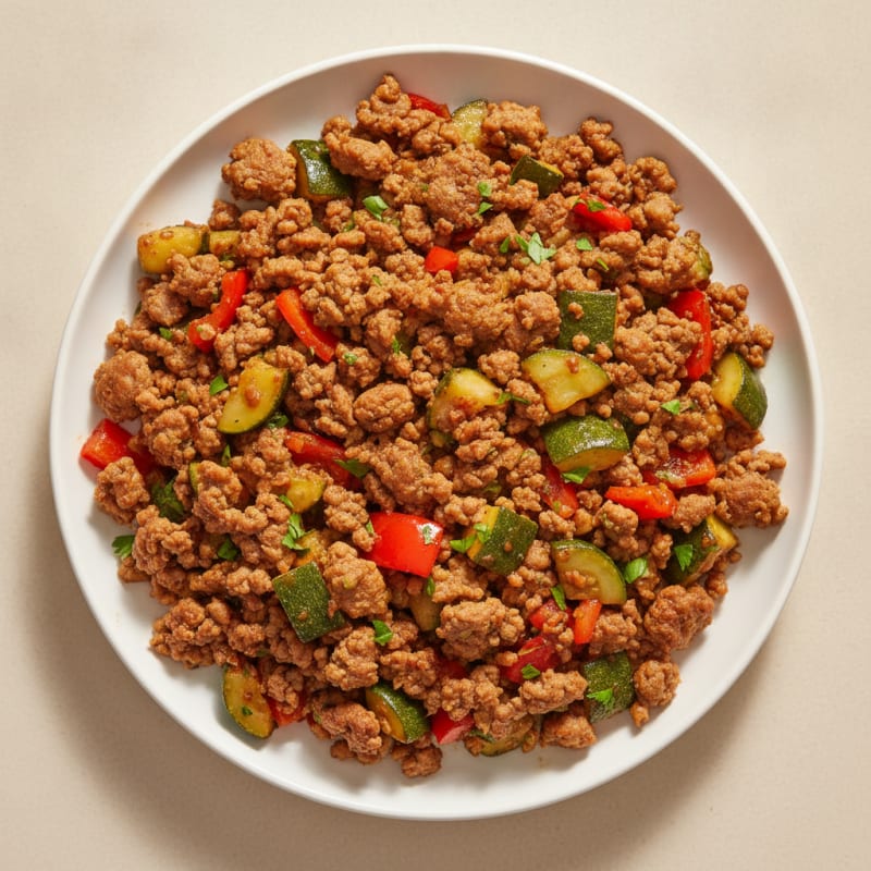 Savory Ground Turkey Skillet