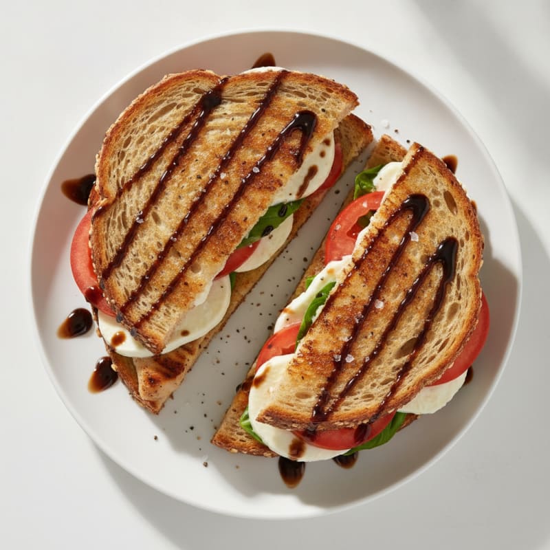 Grilled Caprese Sandwich with Balsamic Glaze