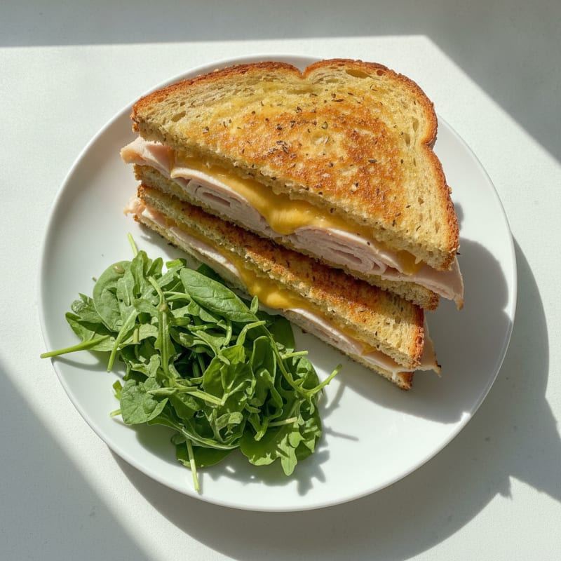Gourmet Triple-Decker Grilled Cheese