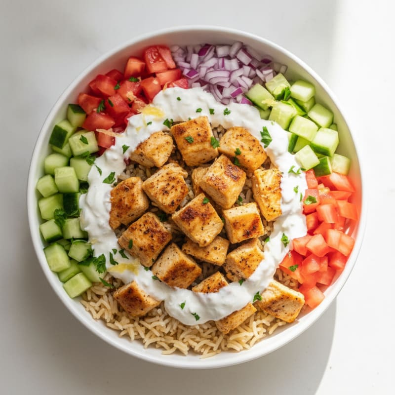 Chicken Shawarma Rice Bowl